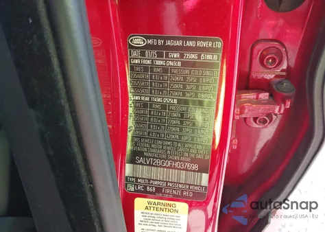 2015 Land Rover Range Rover Evoque Dynamic from USA, damaged, VIN SALVT2BG0FH037698